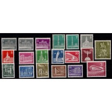 1956-58. Berlin. Bybilleder. Komplet sæt. Postfrisk.